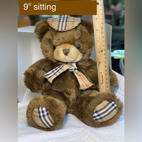 BURBERRY the THOMAS BEAR🔥Nova Check Hat/Scarf/& Feet🔥snuggly soft, Perfect❤️🧸 - Picture 4 of 8